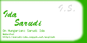 ida sarudi business card